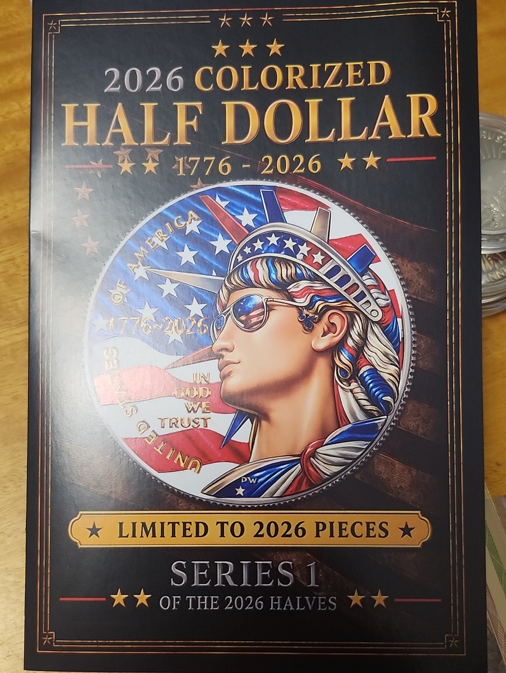 2026 Colorized Half Dollar Series 1 - Patriotic Coin Collectible